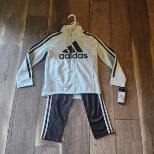 Adidas Sky Blue and Black Athletic Set